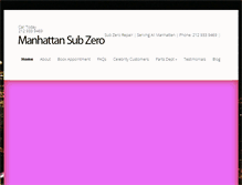 Tablet Screenshot of manhattansubzero.com